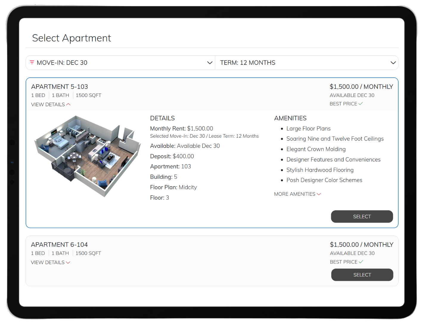 example of the best websites in multifamily housing oporators